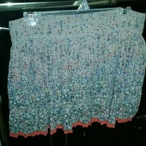 American Eagle Outfitters tan floral print skirt